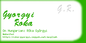 gyorgyi roka business card