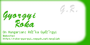 gyorgyi roka business card